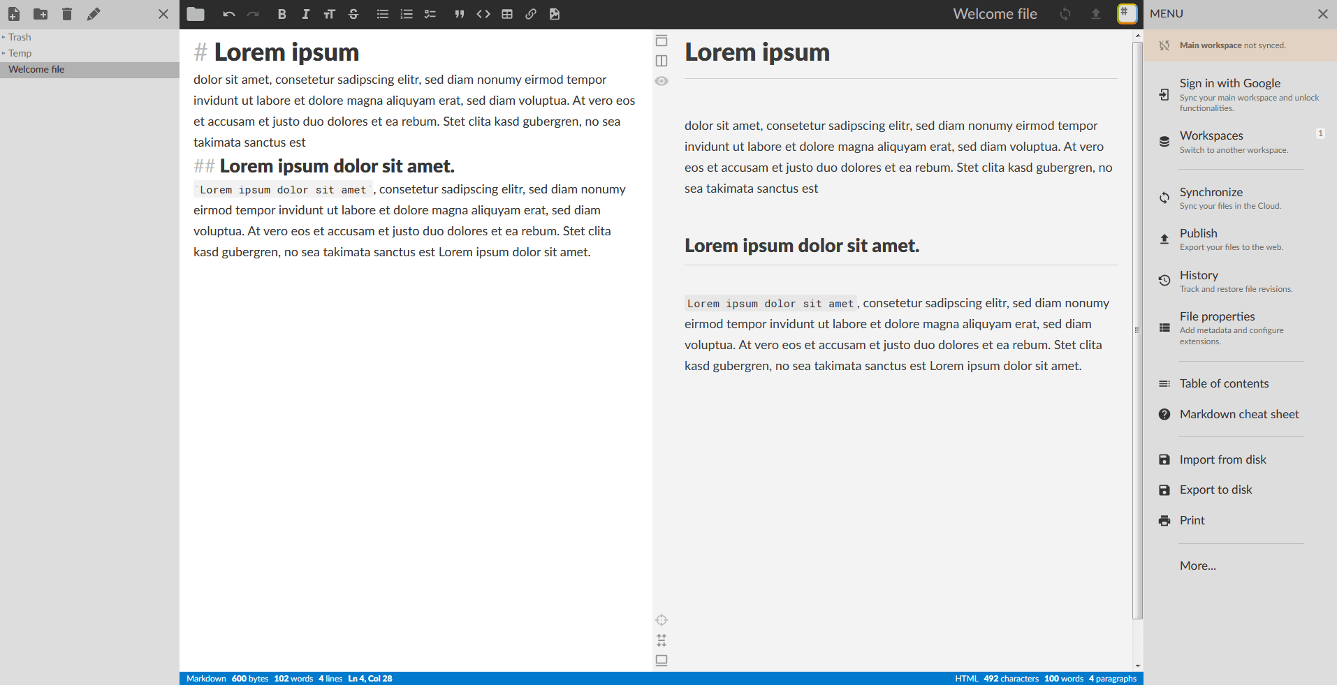 markdown notes for mac and windows